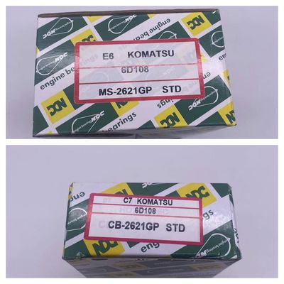 STD Main Bearing Connecting Rod Bearing MS-2621GP CB-2621GP For Komatsu Excavator 6D108 Engine