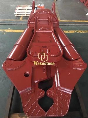 Excavator hydraulic shears for crushing and secondary demolition