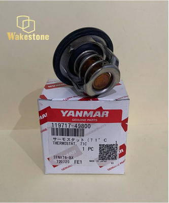 119717-49800 Excavator Engine Parts Thermostat For Yanmar 3TNV70